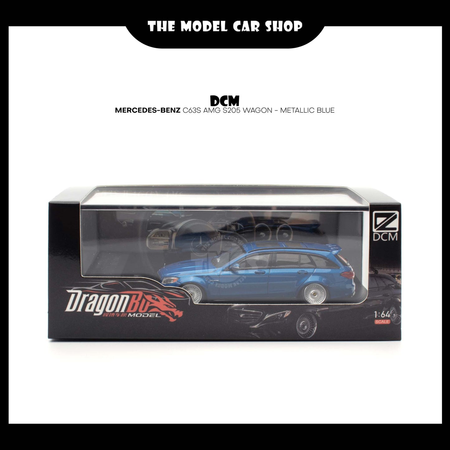 [DCM] Mercedes-Benz C63S AMG S205 Wagon - Metallic Blue Low Rider