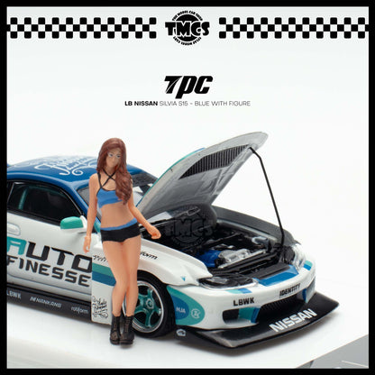 [TPC] 1:64 LB Nissan Silvia S15 - Blue with Figure