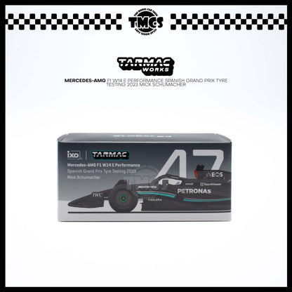 [Tarmac Works] 1:64  Mercedes-AMG F1 W14 E Performance Spanish Grand Prix Tyre Testing 2023 Mick Schumacher