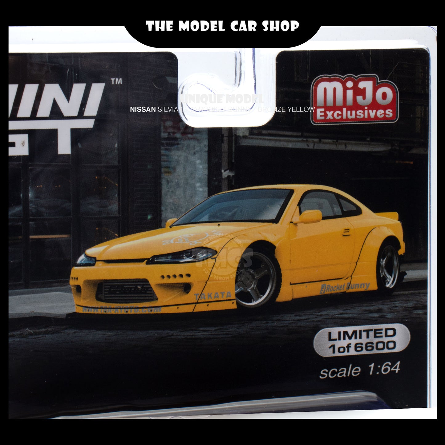 [MINI GT] Nissan Silvia (S15) Rocket Bunny - Bronze Yellow (Mijo Exclusive)
