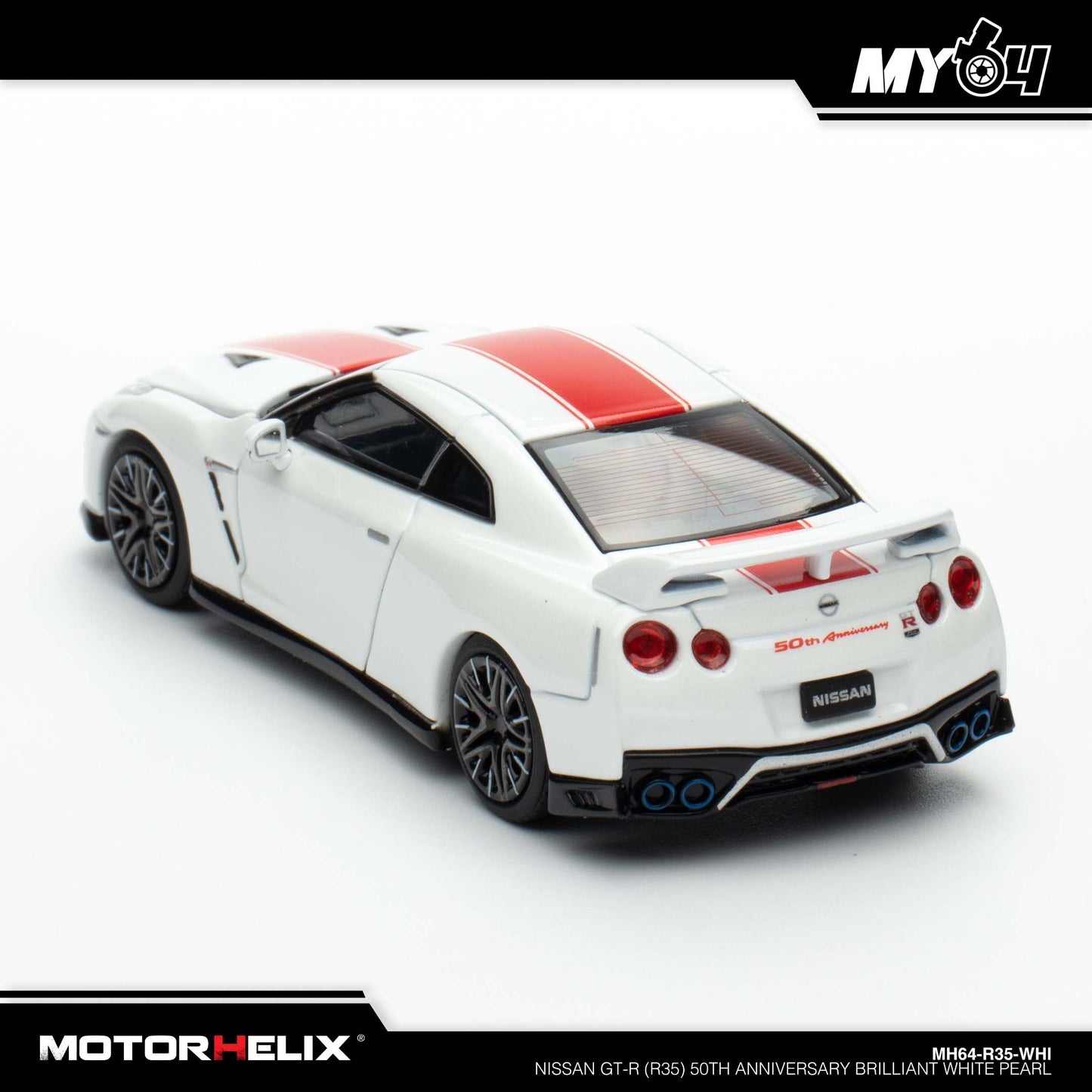 [Motorhelix] Nissan GT-R (R35) 50th Anniversary - Brilliant White Pearl