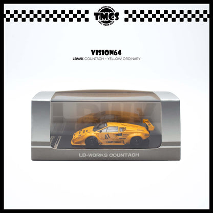 [Vision] 1:64 LBWK Countach - Yellow Ordinary