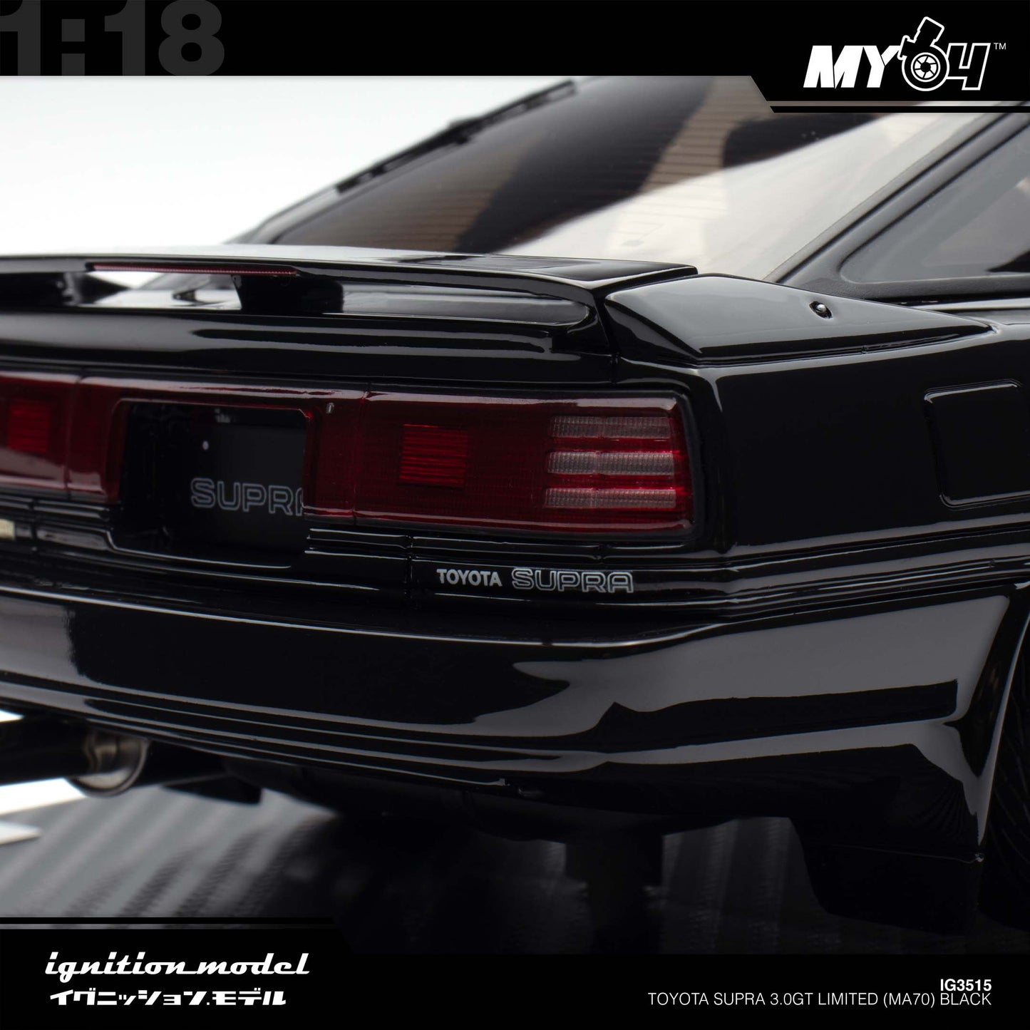 [Ignition Model] Toyota Supra 3.0GT Limited (MA70) - Black
