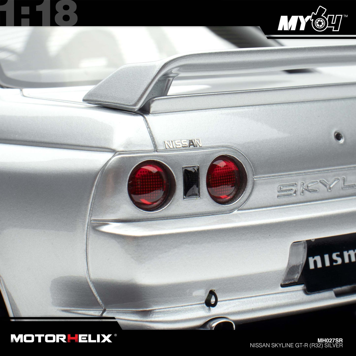 [Motorhelix] Nissan Skyline GT-R (R32) - Silver