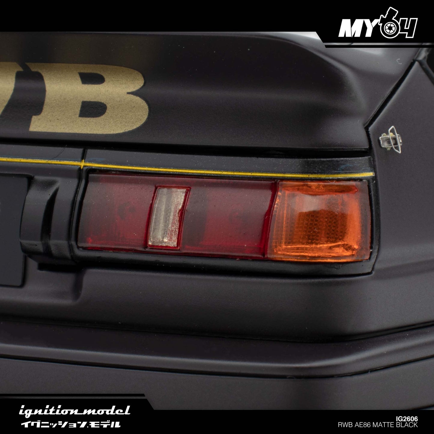 [Ignition Model] 1:18 RWB AE86 - Matte Black