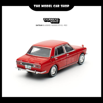 [Tarmac Works] Datsun BLUEBIRD 1600SSS (P510) - Red (With Chase Car)