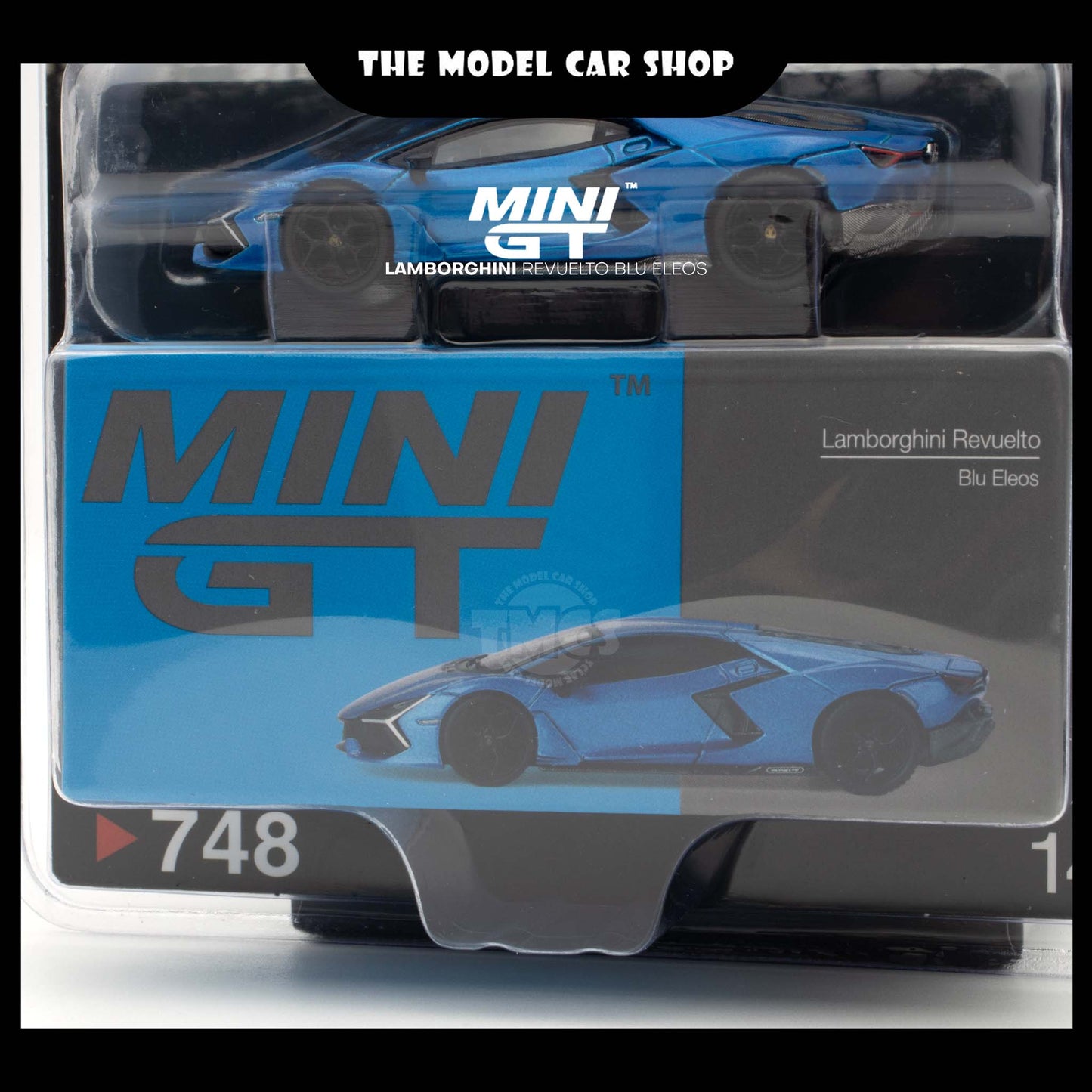 MINI GT] Lamborghini Revuelto Blu Eleos Blister Packaging