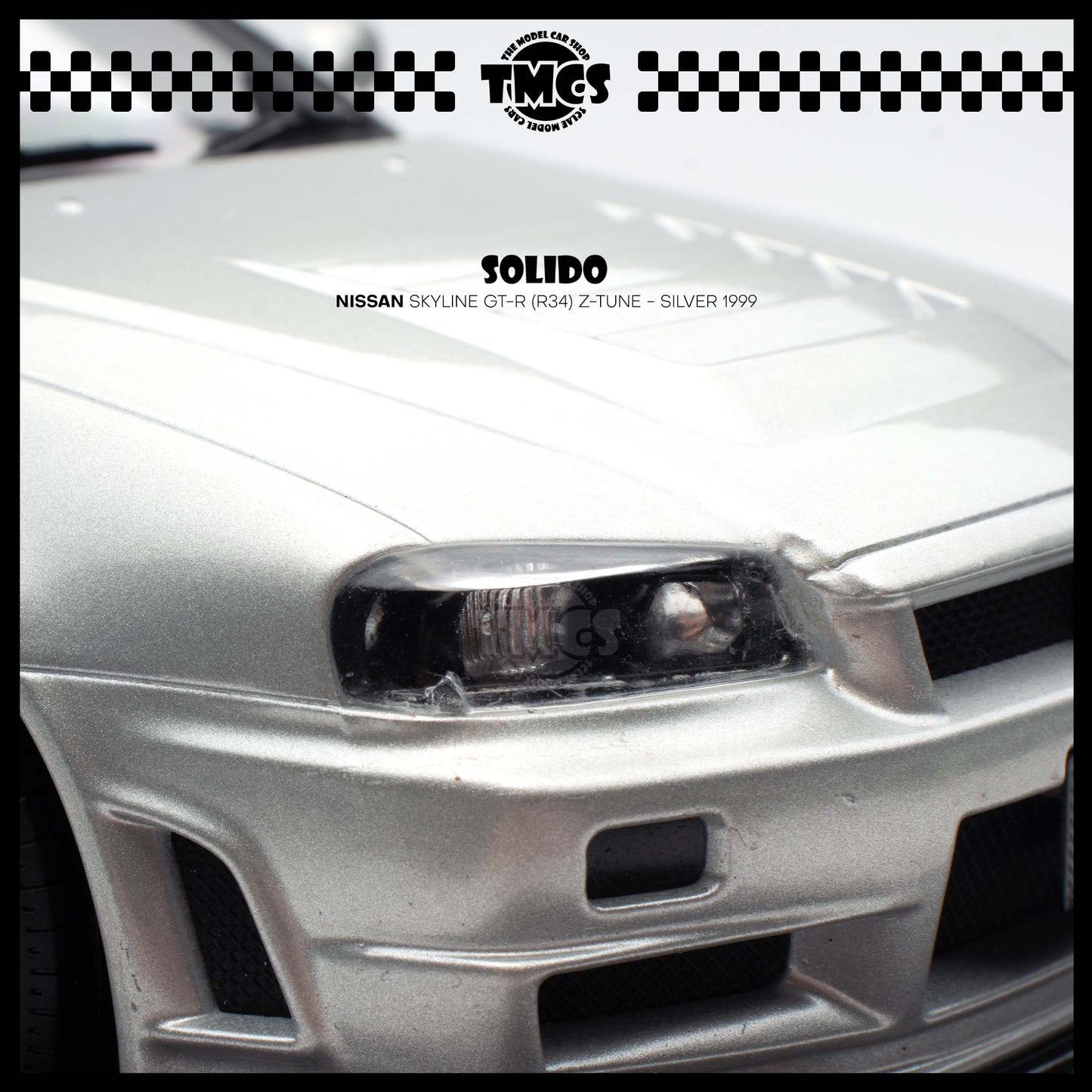 [Solido] 1:18 Nissan Skyline GT-R (R34) Z-Tune - Silver 1999