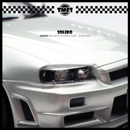 [Solido] 1:18 Nissan Skyline GT-R (R34) Z-Tune - Silver 1999