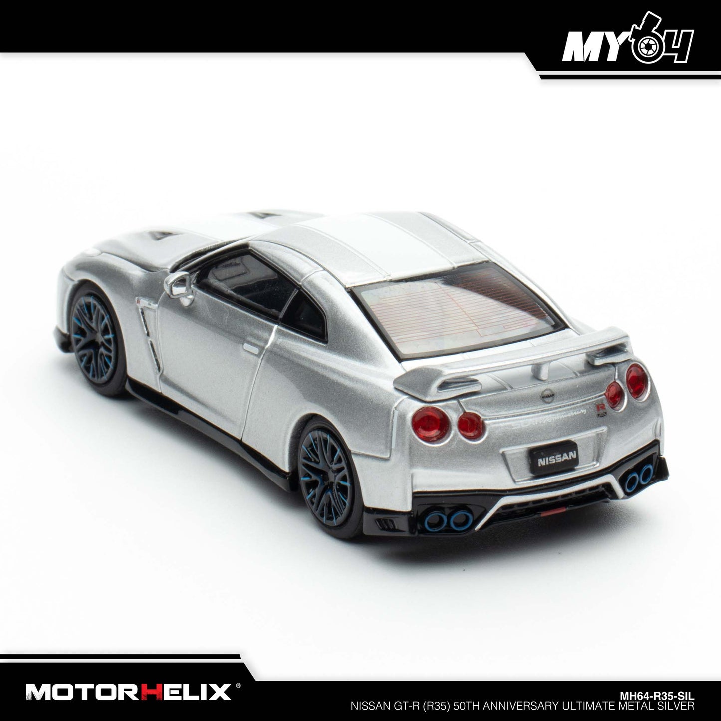 [Motorhelix] Nissan GT-R (R35) 50th Anniversary - Ultimate Metal Silver