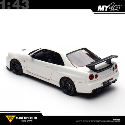 [Make Up] 1:43 Edilion BUILT BY LEGENDS Mine's Skyline GT-R(BNR34) - SHIRANAMI White (Pearl White)