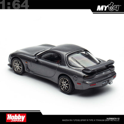 [Hobby Japan] 1:64 Mazda RX-7 (FD3S) Spirit R Type A - Titanium Gray Metallic