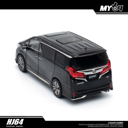 [Hobby Japan] Toyota Alphard Customized Version With Sun Roof -  Sparkling Black Pearl Crystal Shine