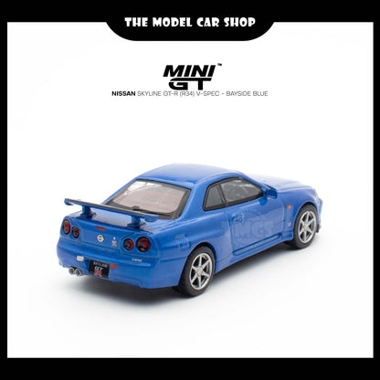 [MINI GT] Nissan Skyline GT-R (R34) V-Spec - Bayside Blue