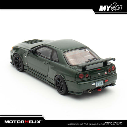 [Motorhelix] Nissan Skyline GT-R (Nismo) R34 CRS VER - Dark Green