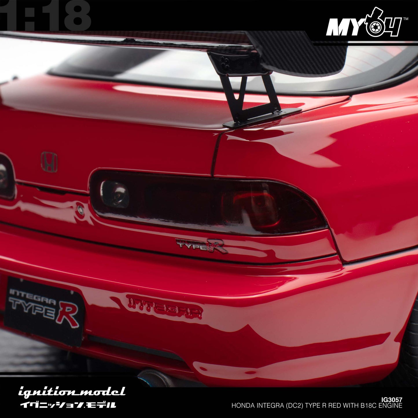 [Ignition Model] Honda Integra (DC2) Type R Red With B18C Engine