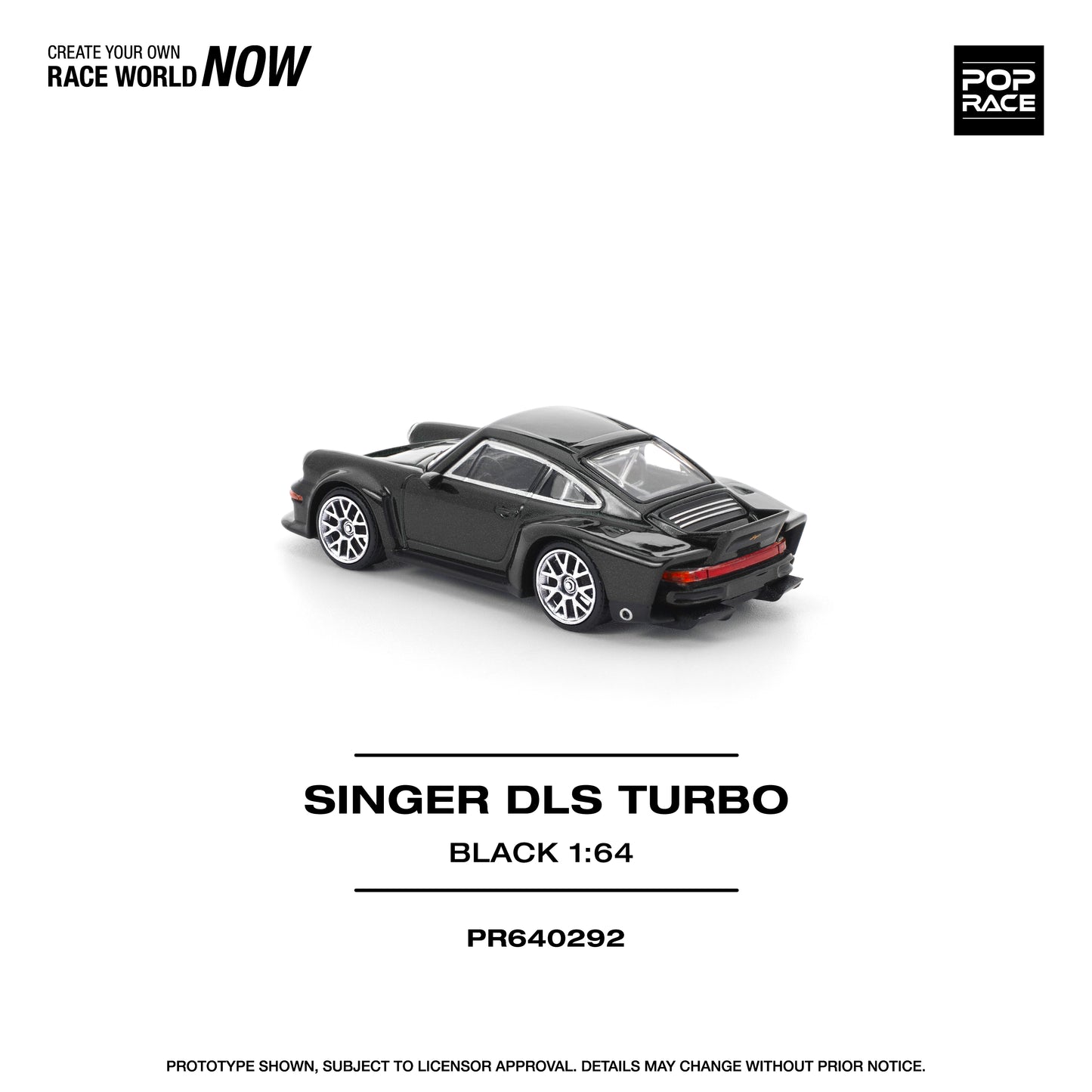 [Pop Race] 1:64 Singer DLS Turbo (Road) - Black