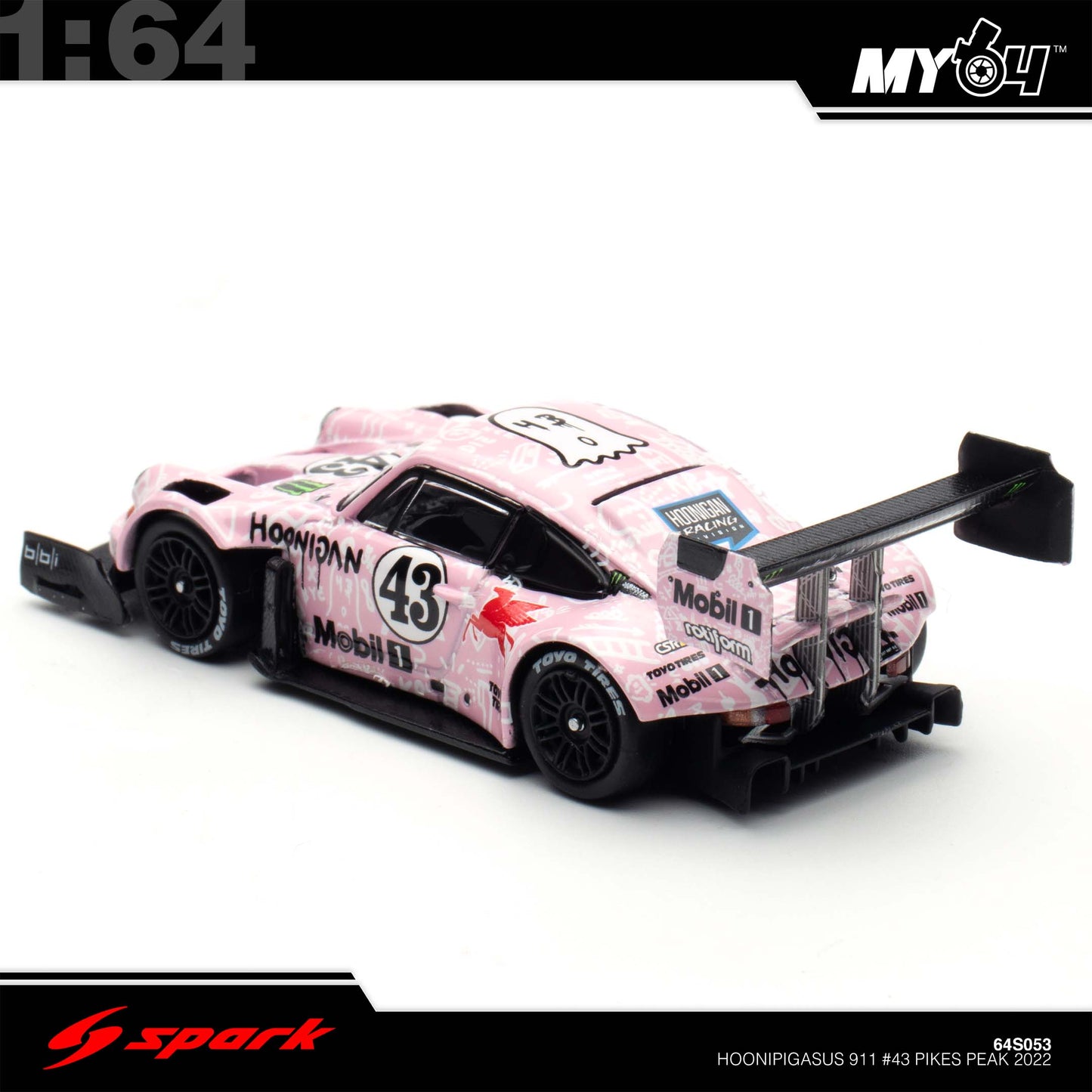 [Sparky] 1:64 Hoonipigasus 911 No.43 Pikes Peak 2022 Ken Block