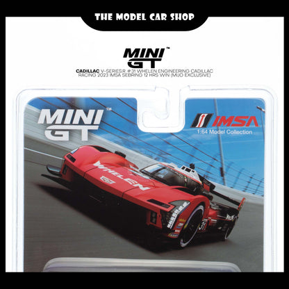 [MINI GT] Cadillac V-Series.R #31 Whelen Engineering Cadillac Racing 2023 IMSA Sebring 12 Hrs Win (Mijo Exclusive)