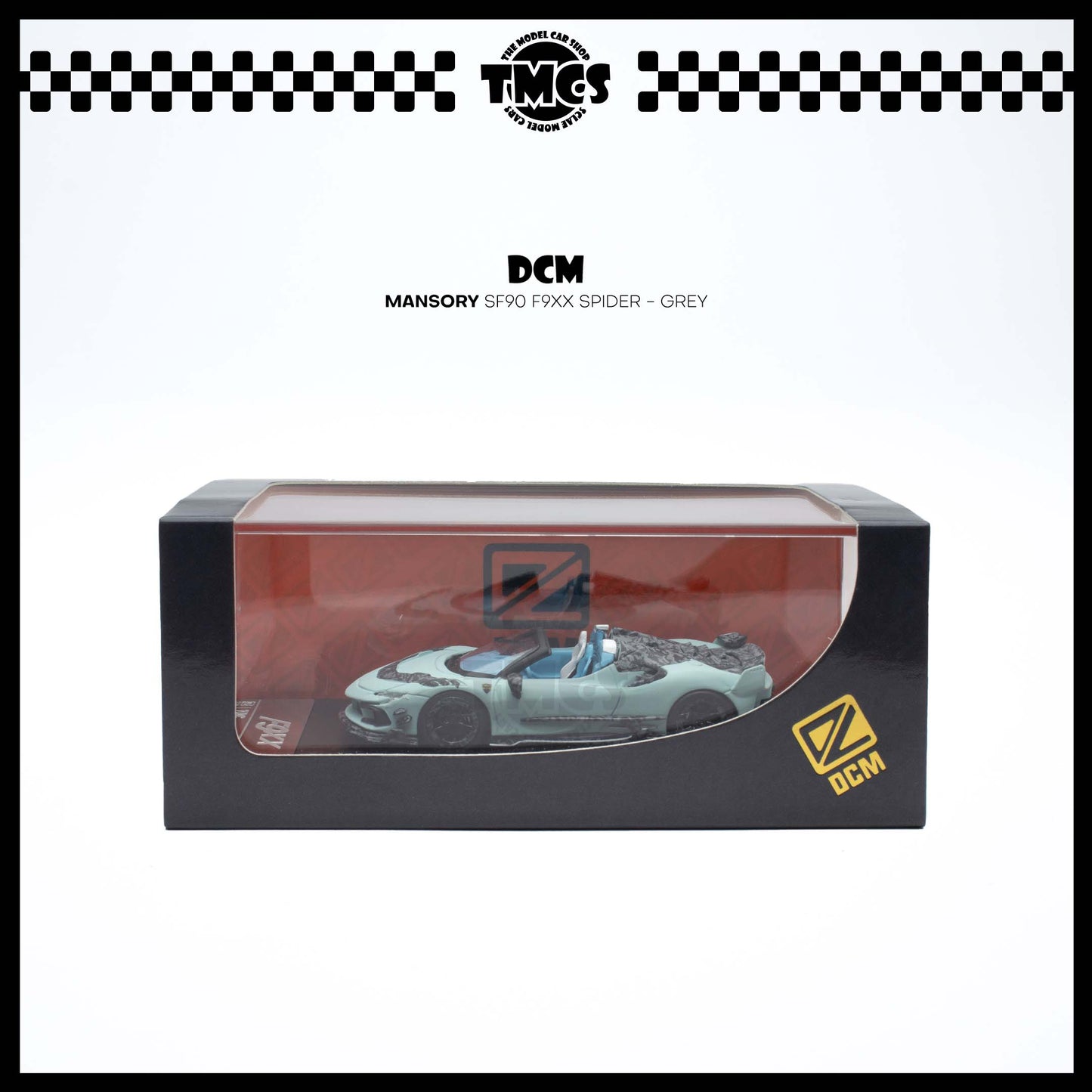 [DCM] 1:64 TPC x DCM Mansory SF90 F9XX Spider - Grey