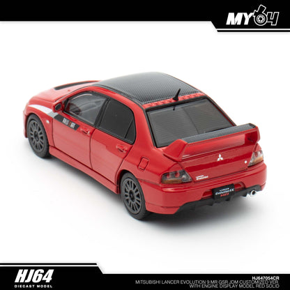 [Hobby Japan] Mitsubishi Lancer Evolution 9 MR GSR JDM Customized Version with Engine Display Model