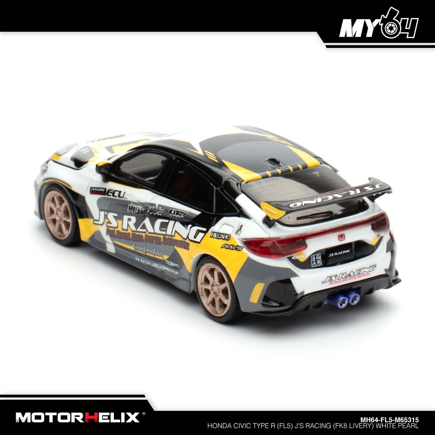 [Motorhelix] Honda Civic Type R (FL5) J's Racing (FK8 Livery) - White Pearl