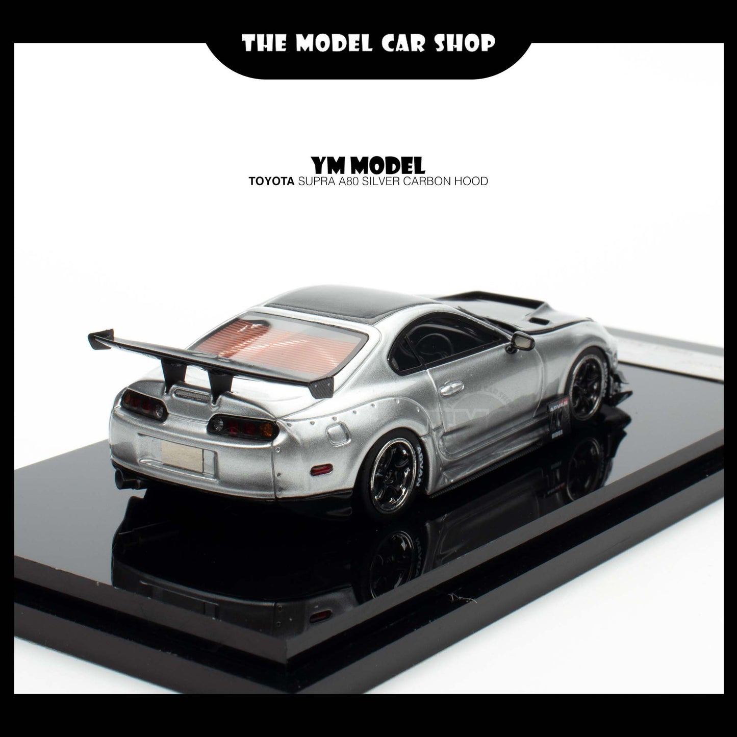 [YM Model] Toyota Supra A80 - Silver Carbon Hood