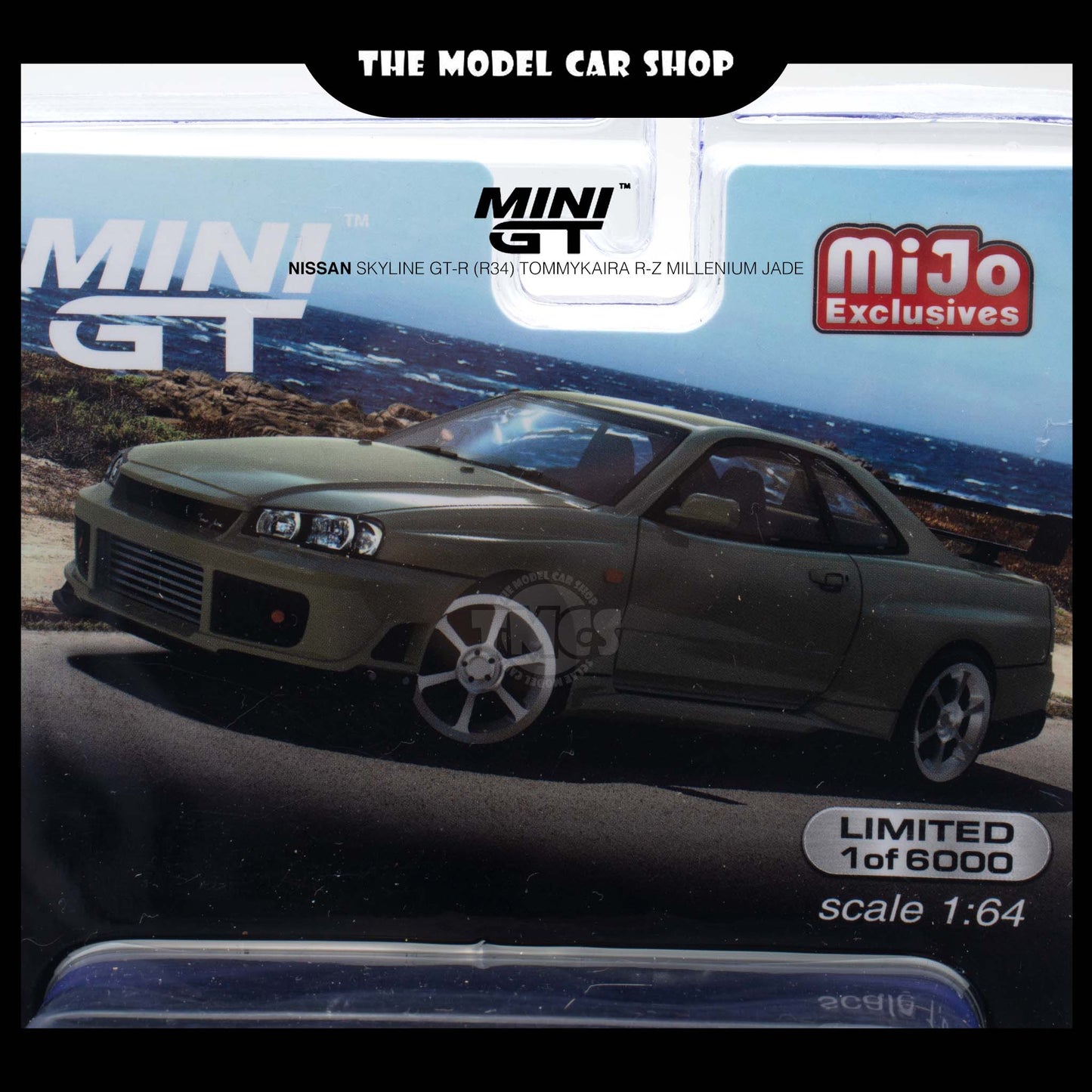 [Mini GT] Nissan Skyline GT-R (R34)Tommykaira R-z Millenium Jade (Mijo Exclusive)