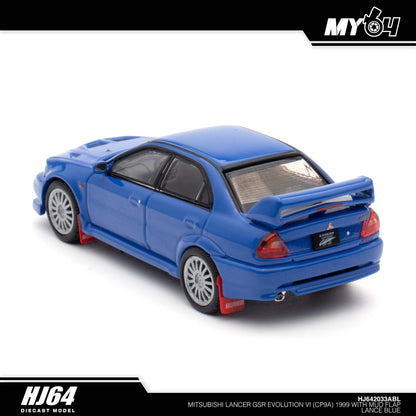 [Hobby Japan] Mitsubishi Lancer GSR Evolution 6 (CP9A) 1999 with Mud Flap - Lance Blue