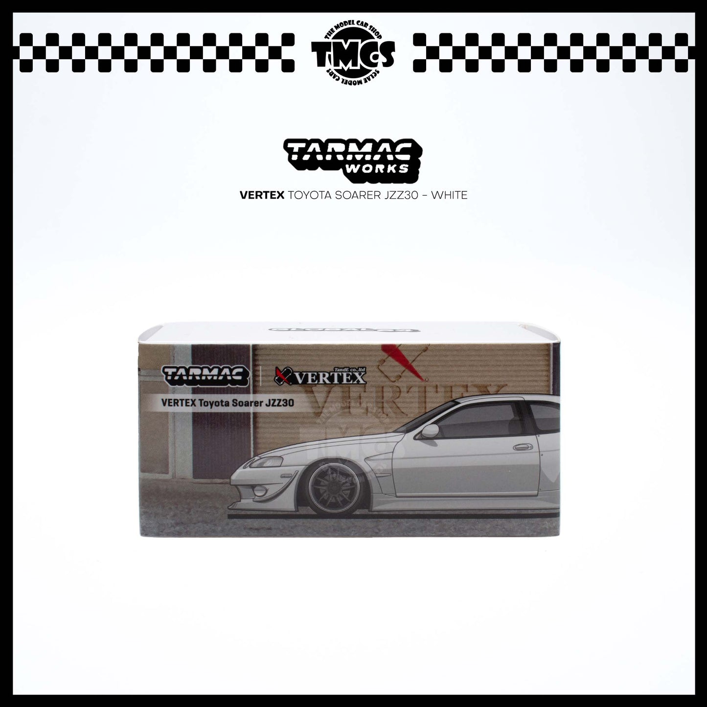 [Tarmac Works] 1:64 Vertex Toyota Soarer JZZ30 - White (Chase Car)