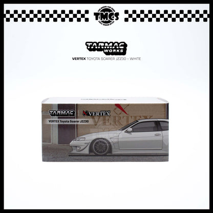 [Tarmac Works] 1:64 Vertex Toyota Soarer JZZ30 - White (Chase Car)