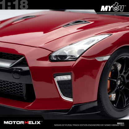 [Motorhelix] Nissan GT-R (R35) Track Edition Engineered By NISMO - Vibrant Red