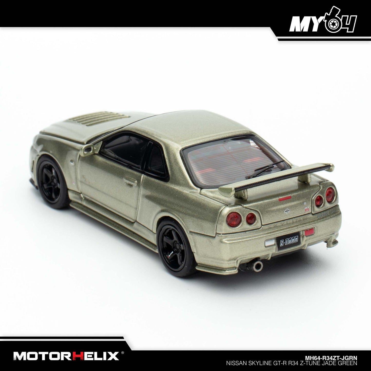 [Motorhelix] Nissan Skyline GT-R R34 Z Tune - Jade Green