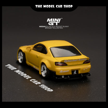 [MINI GT] Nissan Silvia (S15) Rocket Bunny - Bronze Yellow