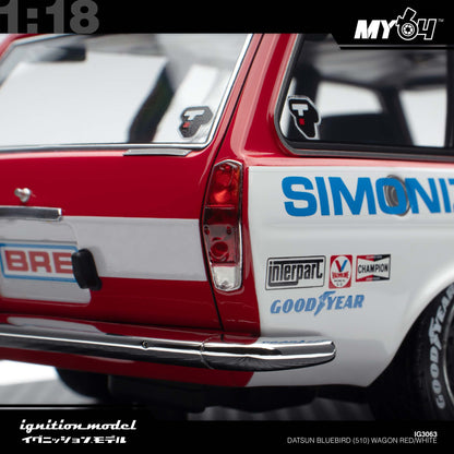 [Ignition Model] Datsun Bluebird (510) Wagon - Red/White
