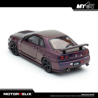 [Motorhelix] Nissan Skyline GT-R (R34) - Purple FOSHAN SHOW SPECIAL