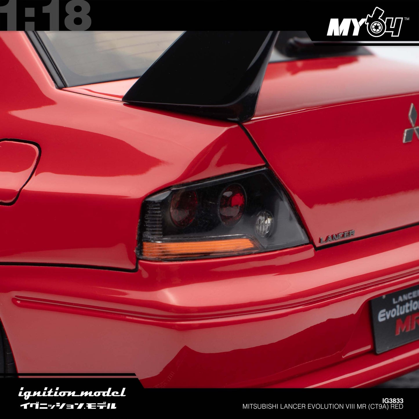 [Ignition Model] 1:18 Mitsubishi Lancer Evolution VIII MR (CT9A) - Red