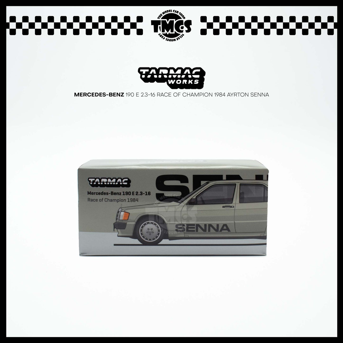 [Tarmac Works] 1:64 Mercedes-Benz 190 E 2.3-16  Race of Champion 1984 Ayrton Senna