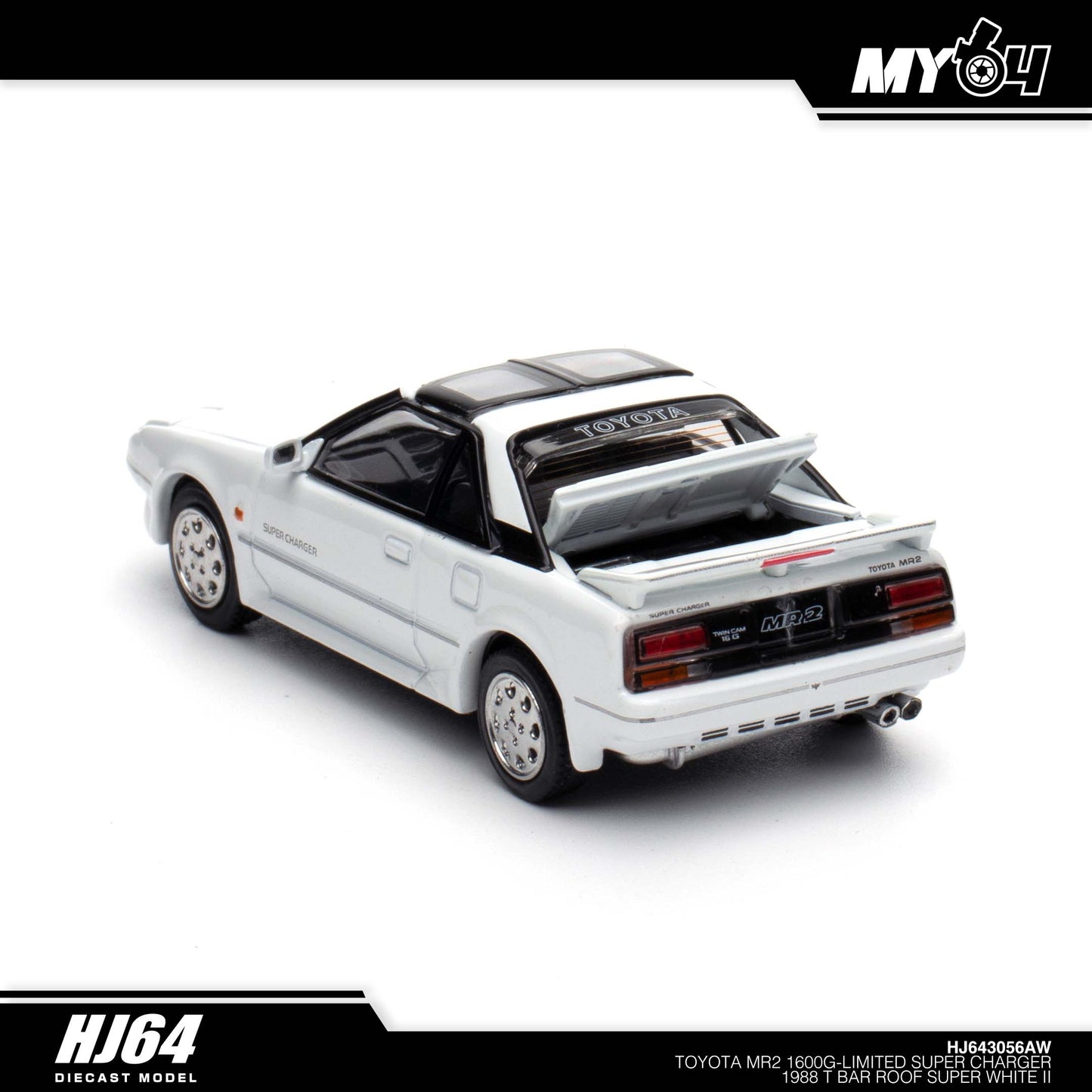 [Hobby Japan] Toyota MR2 1600G-LIMITED SUPER CHARGER 1988 T BAR ROOF - Super White II