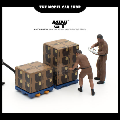 [MINI GT] Figure UPS Driver and Workers (UNSEAL ITEM)