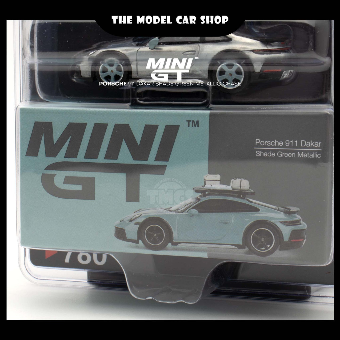 [MINI GT] Porsche 911 Dakar Shade Green Metallic Blister Packaging