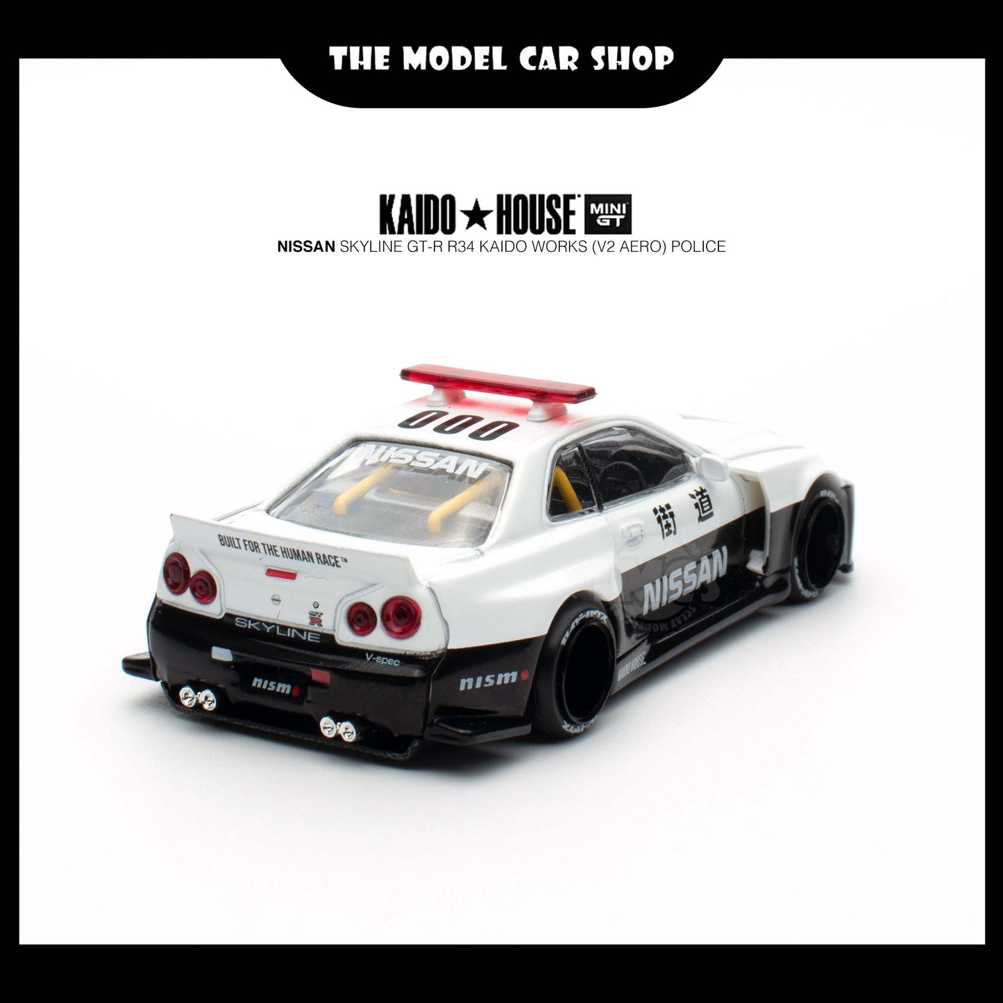 [Kaido House] Nissan Skyline GT-R R34 Kaido Works (V2 Aero) Police (UNSEAL)