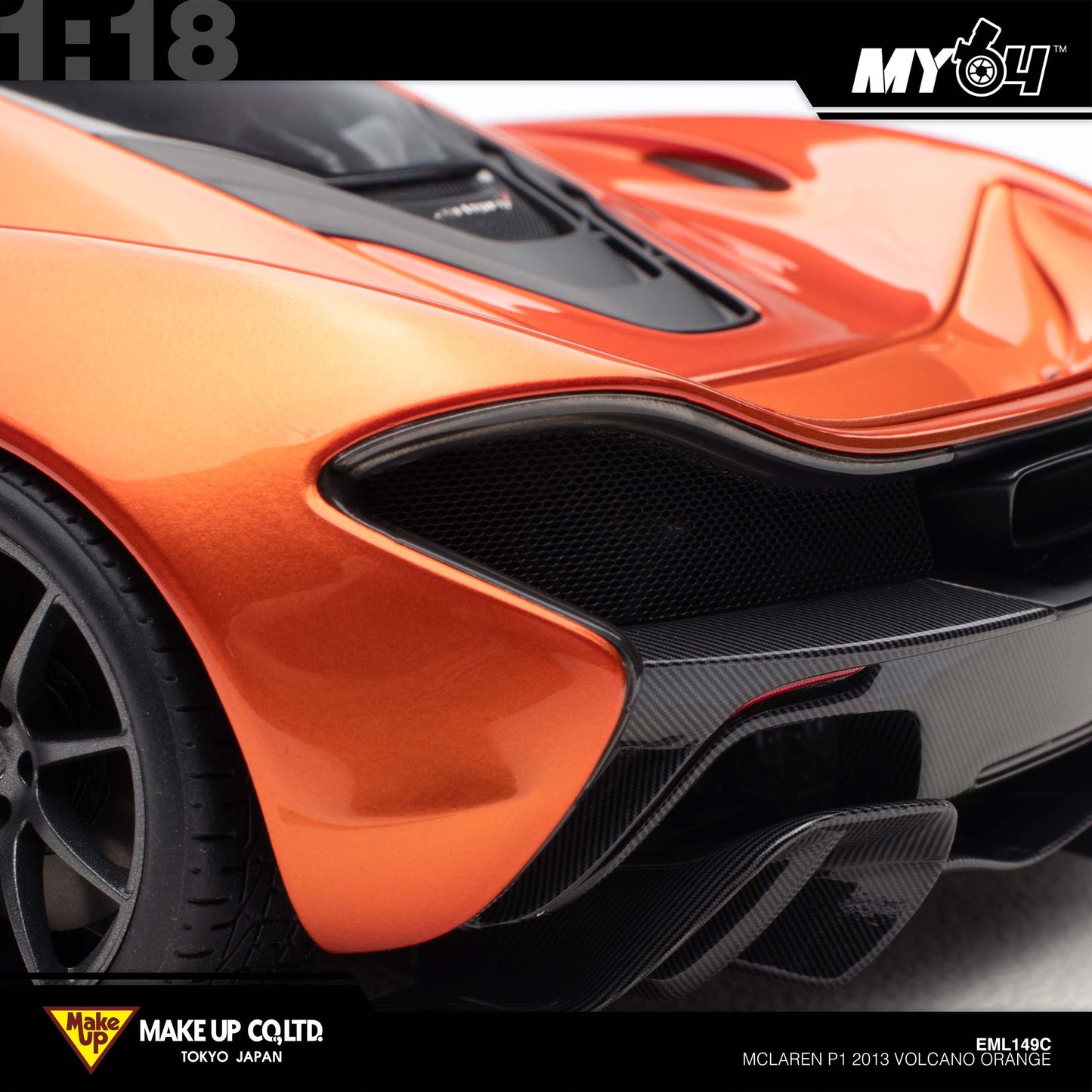 [Make Up] 1:18 Edilion Mclaren P1 2013 - Volcano Orange