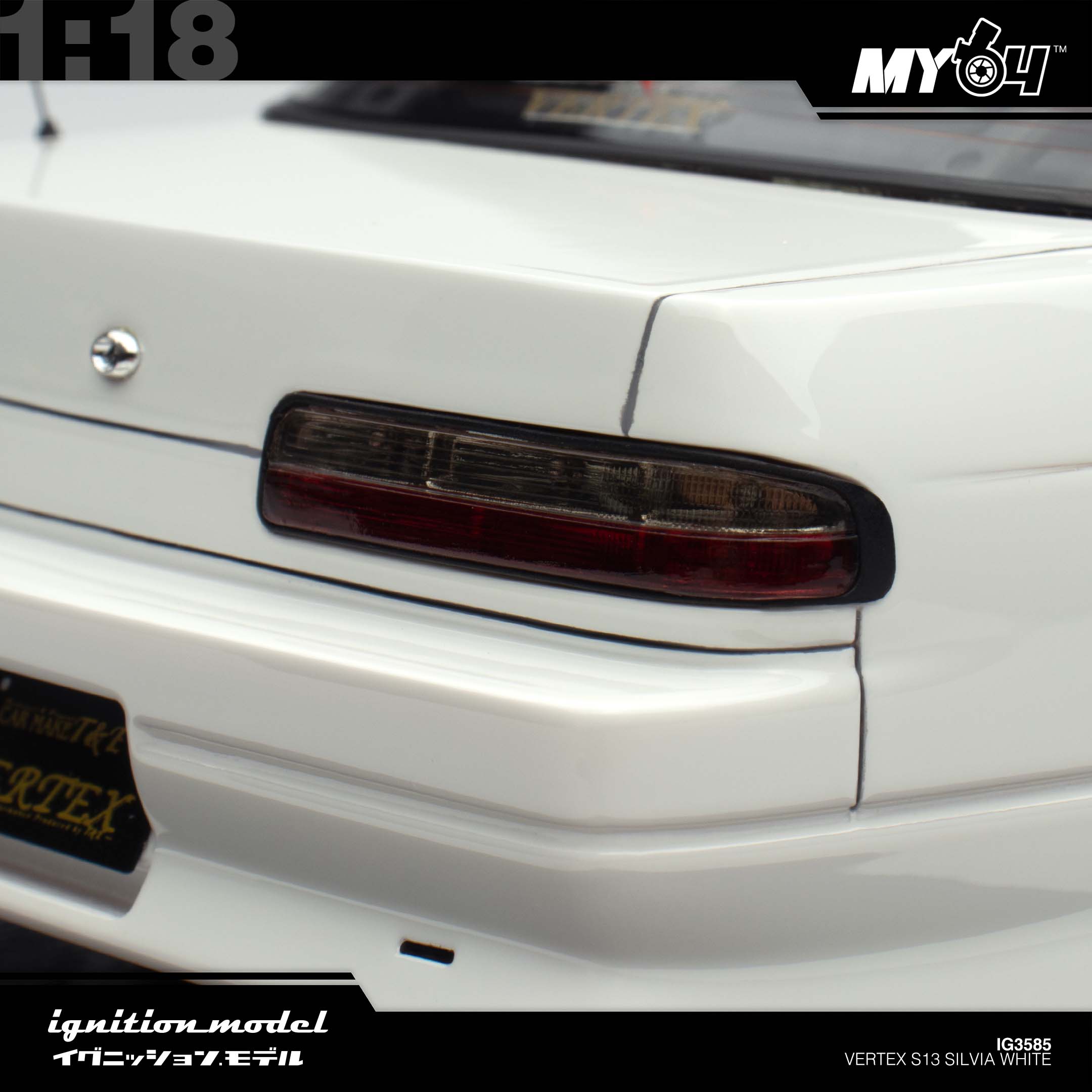 Ignition Model] Vertex S13 Silvia - White | The Model Car Shop
