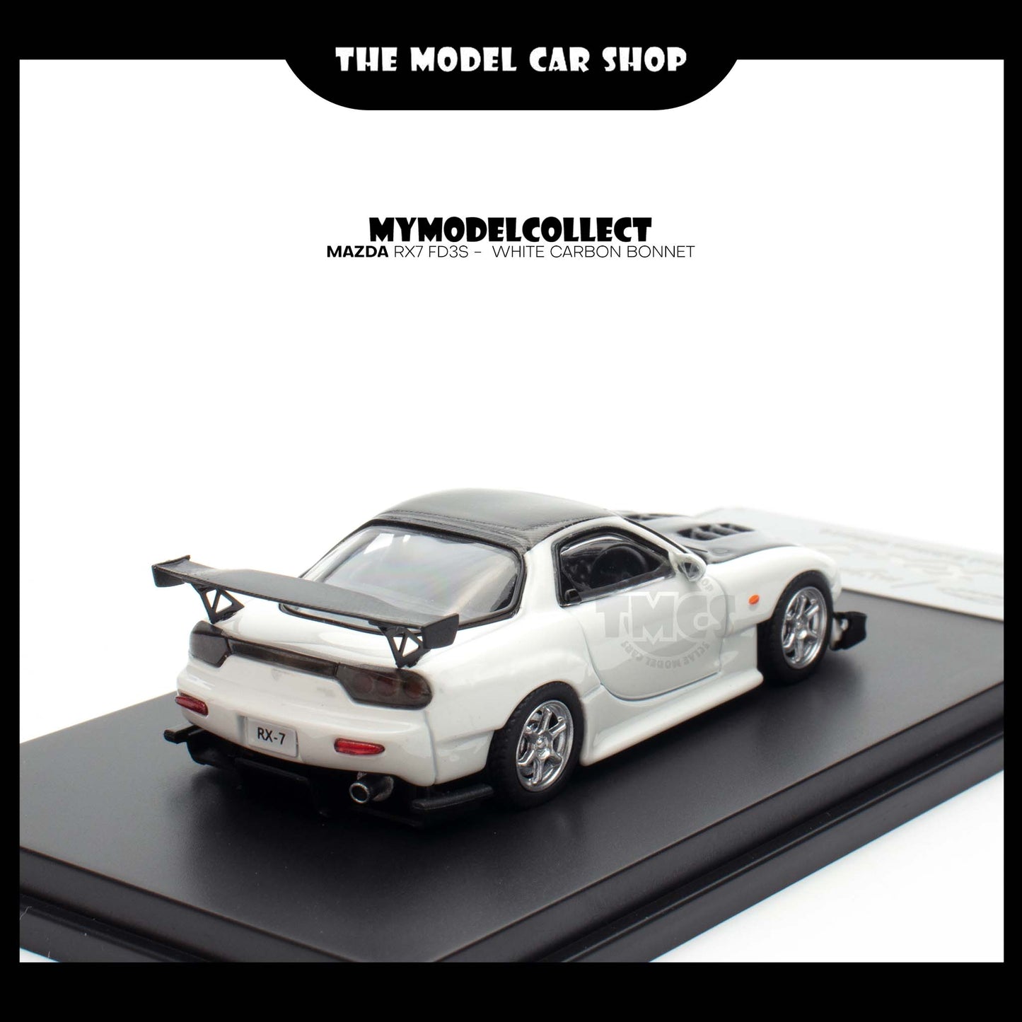 [Model Collect] Mazda RX7 FD3S -  White Carbon Bonnet