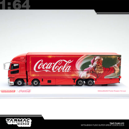 [Tarmac Works] 1:64 Mitsubishi Fuso Super Great Coca-Cola Santa Truck
