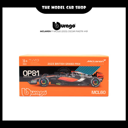 [Bburago] McLaren F1 MCL60 (2023) Oscar Piastri #81