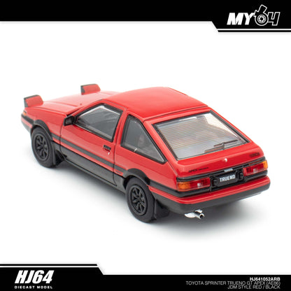 [Hobby Japan] Toyota SPRINTER TRUENO GT APEX (AE86) JDM Style ( Functional Engine Hood) - Red / Black