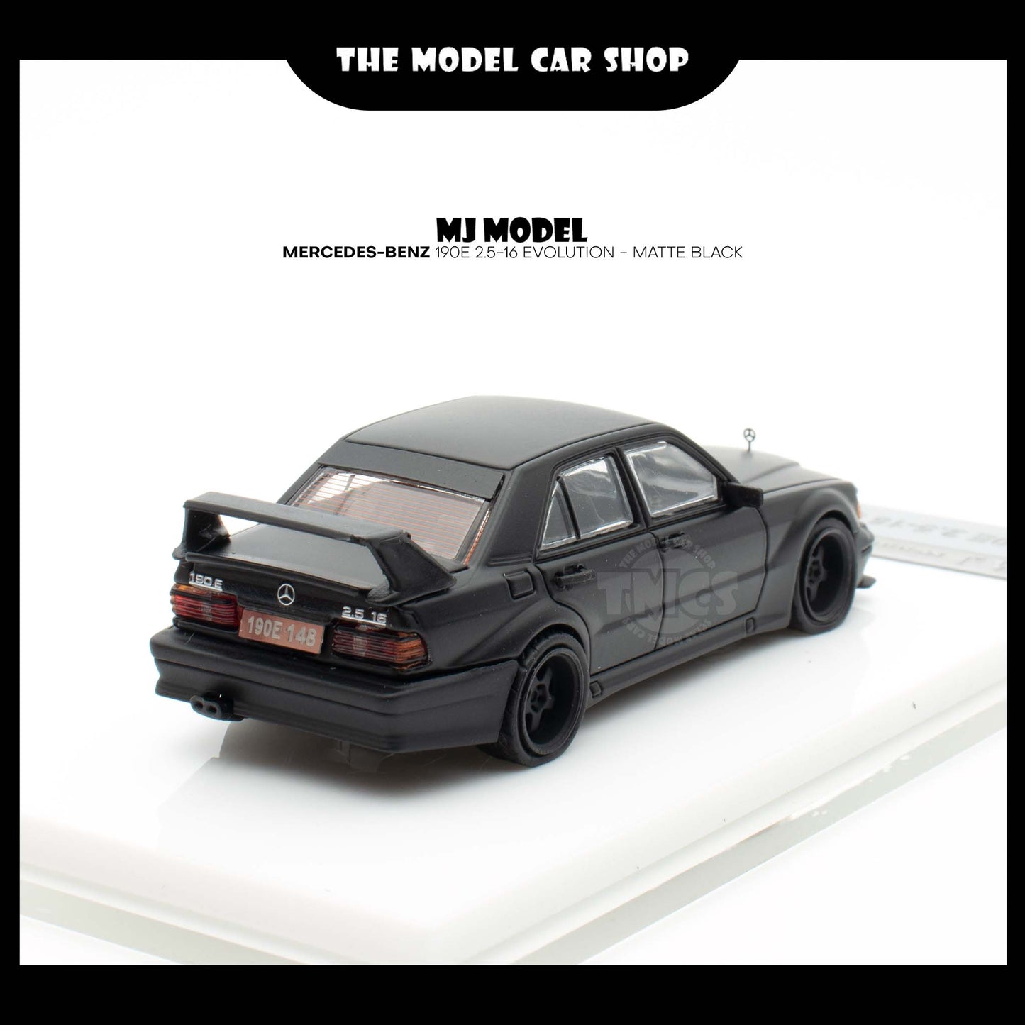 [MJ Model] Mercedes-Benz 190E 2.5-16 Evolution - Matte Black