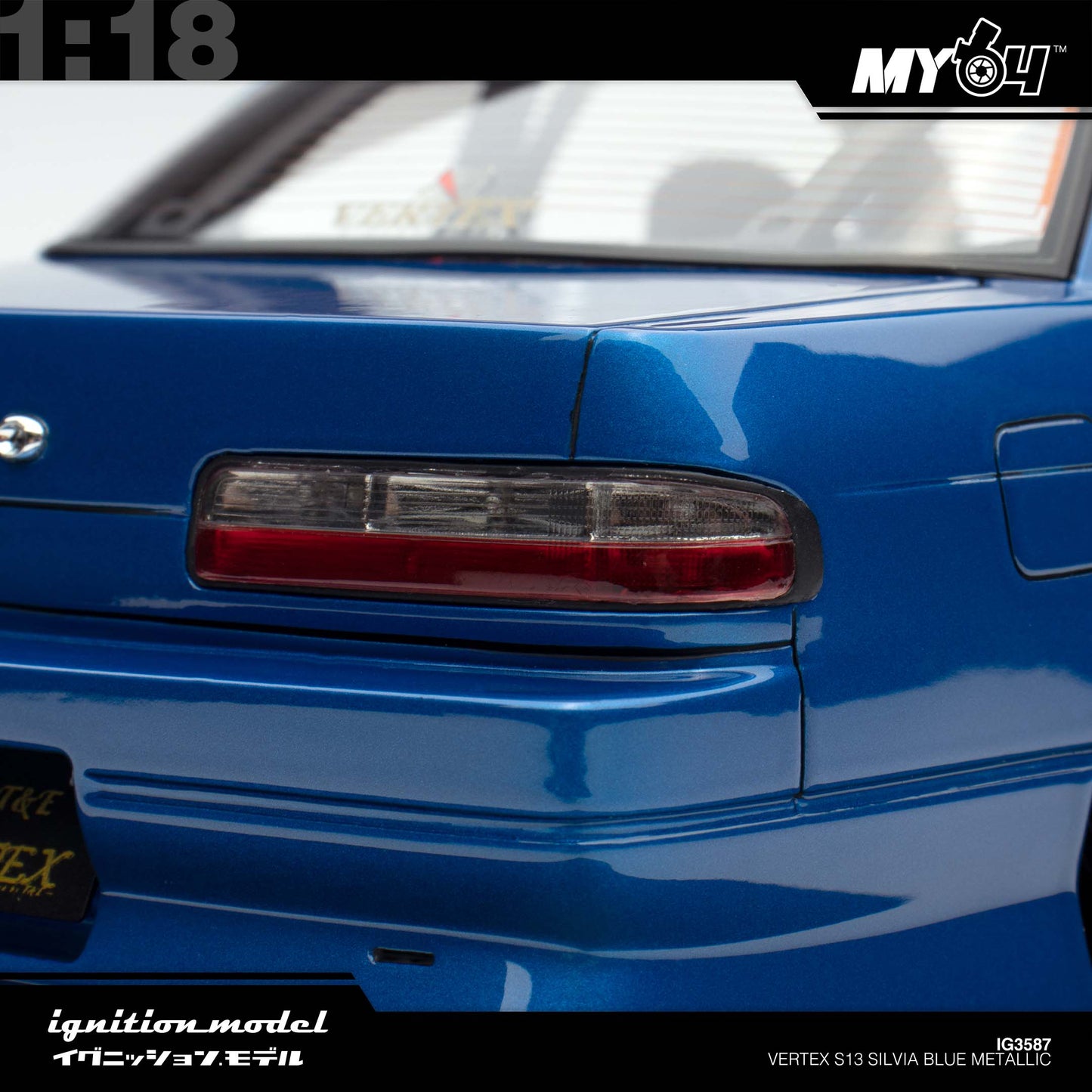 [Ignition Model] 1:18 Vertex S13 Silvia - Blue Metallic
